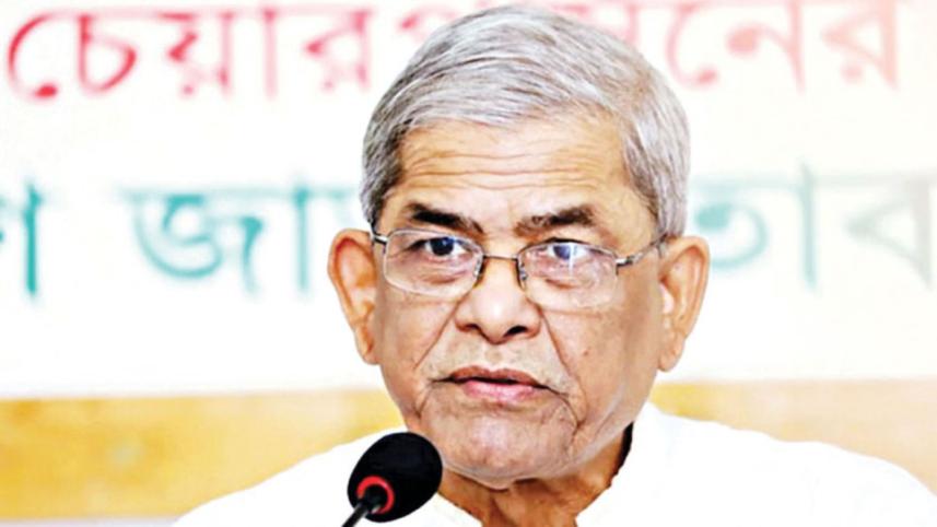Mirza Fakhrul criticizes interim government Bangladesh