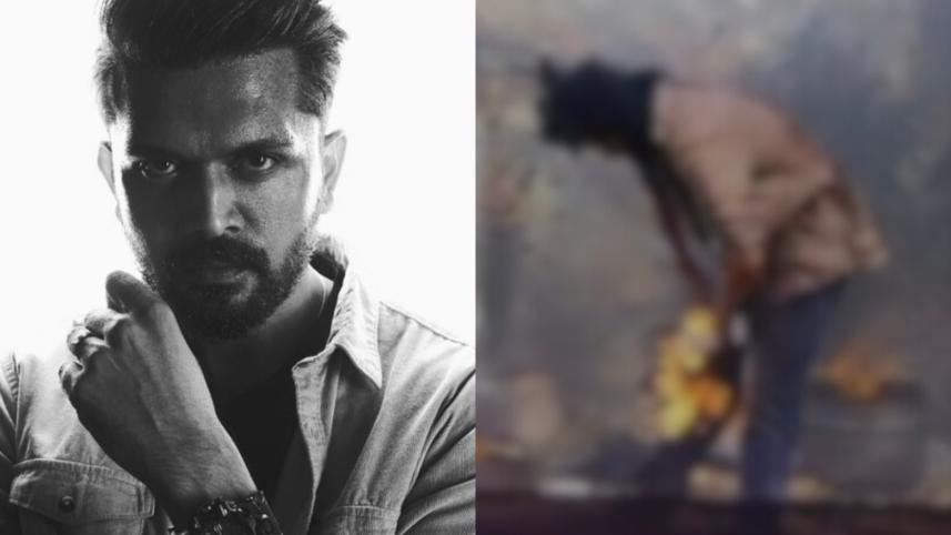 Arifin Shuvoo injury on Malik set