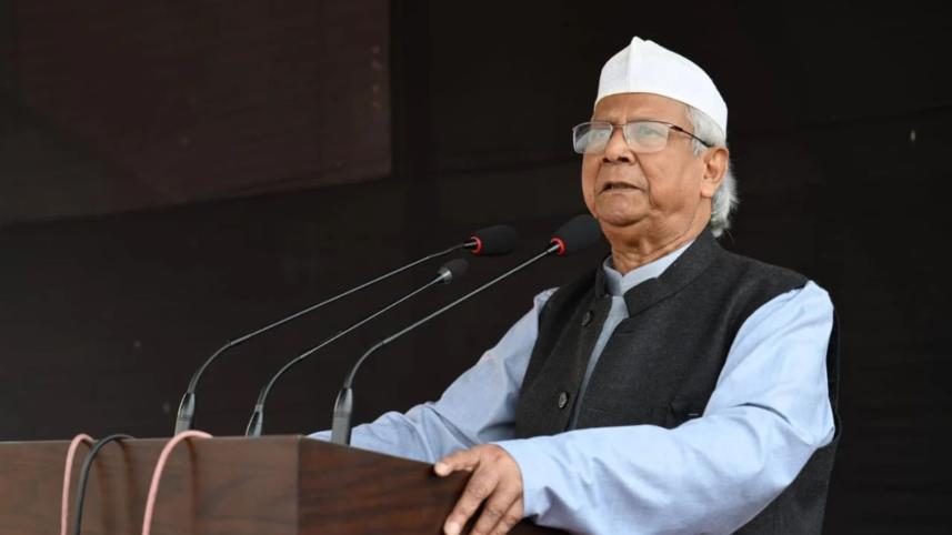 Muhammad Yunus speech on Osman Hadi janaza