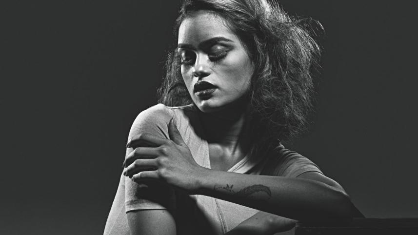 In luminance or brightness