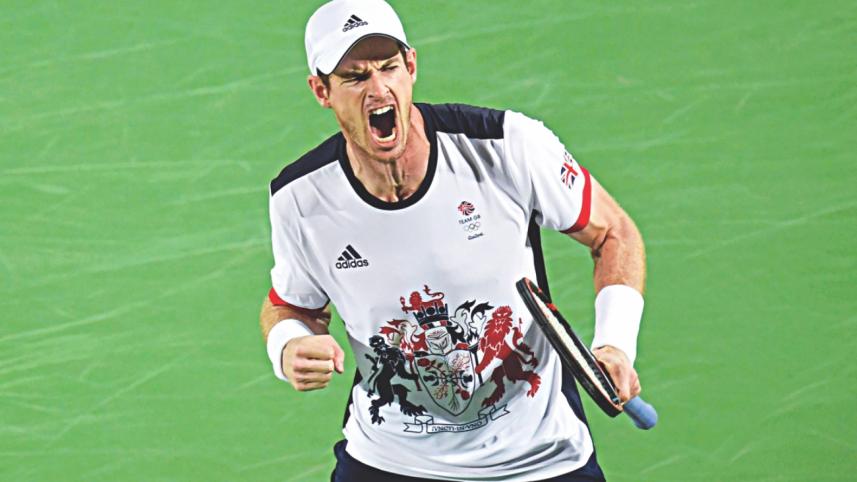 Andy Murray, first tennis player, Olympic singles title