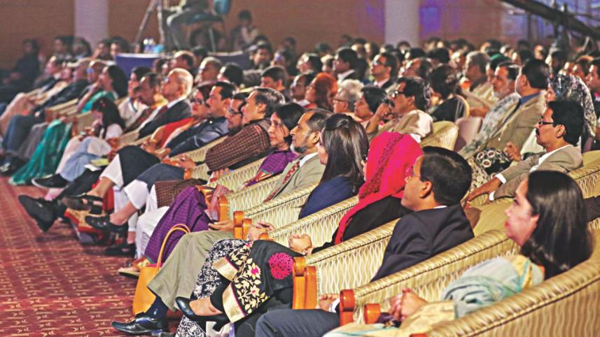 Audiences enjoying the performances