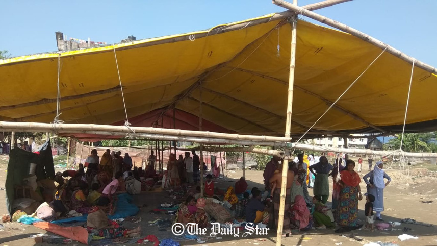 Dhaka Bhasantek slum fire