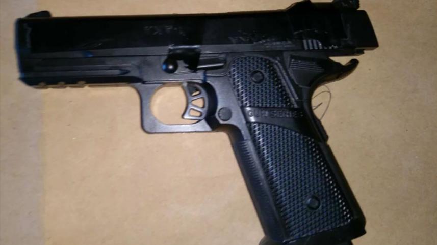 Such kind of toy pistols are used to eject small spherical rubber balls 