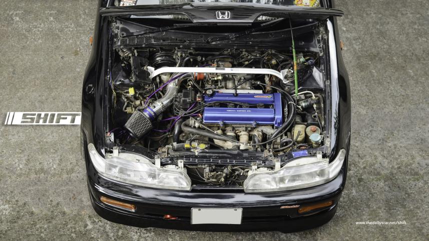 1992 Honda Integra DA8 engine bay