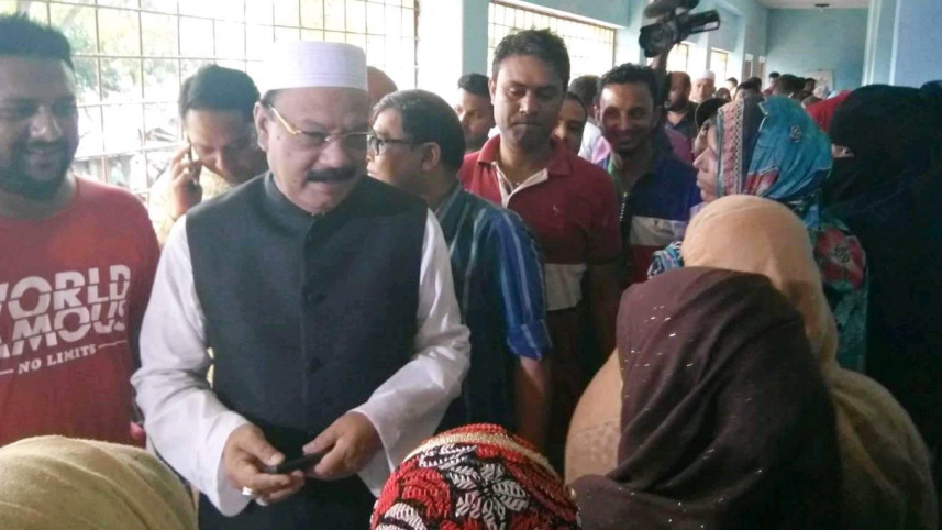 Ruling Awami League mayor candidate Badar Uddin Ahmed Kamran