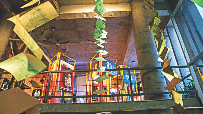 Installations by Sriya Sharbojoya and Joy Peter