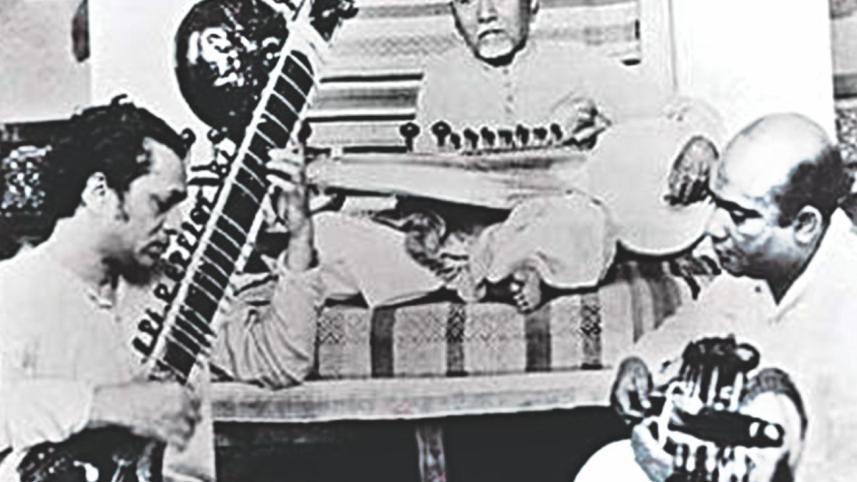 Ravi Shankar, Ustad Alauddin Khan and Ustad Ali Akbar Khan