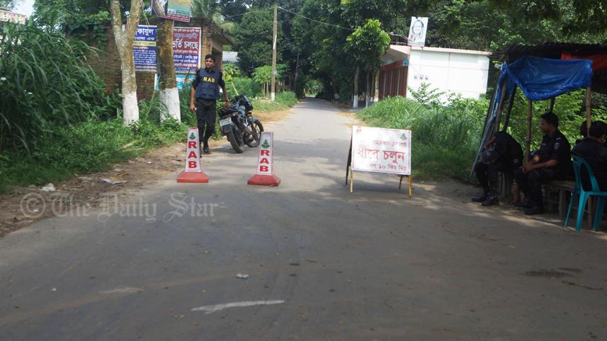 Suspected militant den in Ashulia of Savar
