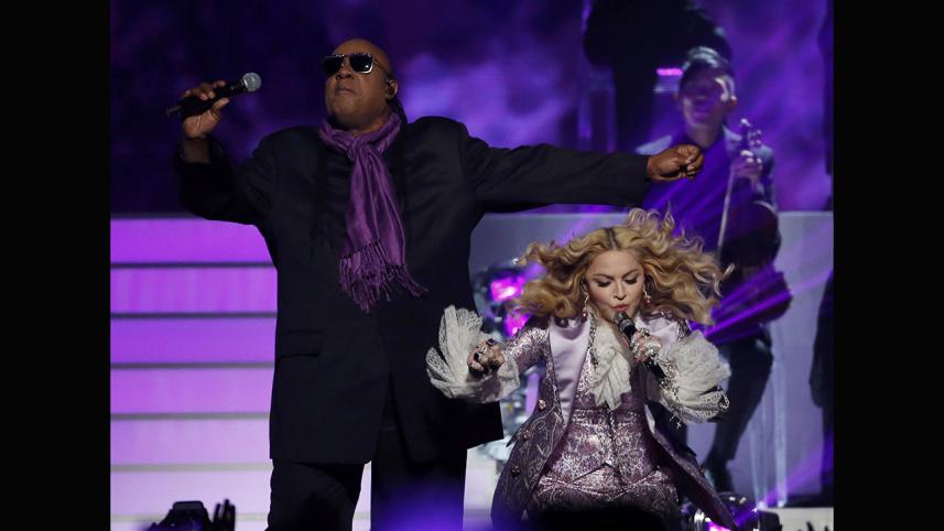 Stevie Wonder and Madonna 