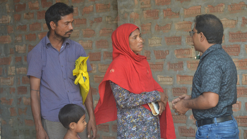 Beauty Akhter’s father Sayed Ali and her mother Hosne Ara Begum