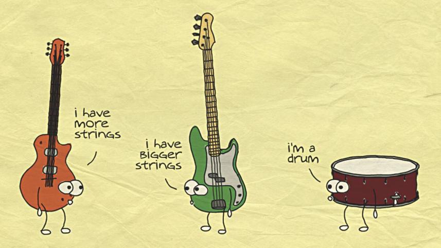 Musical instruments talk