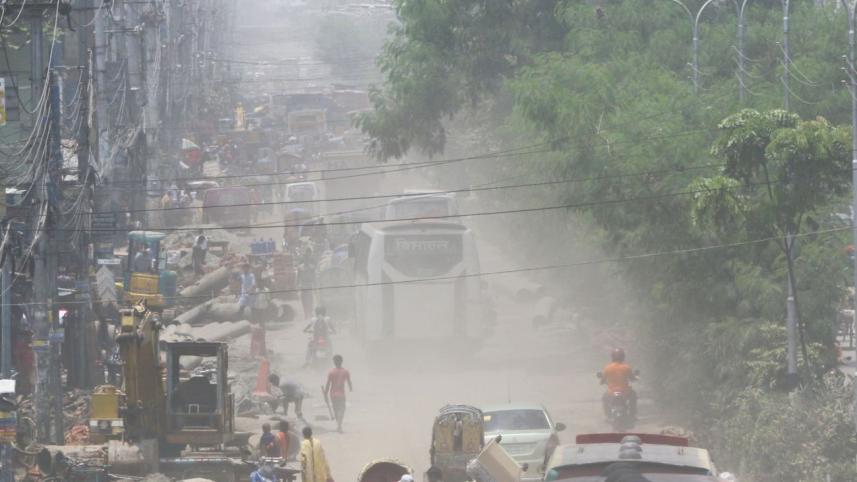 serious dust pollution