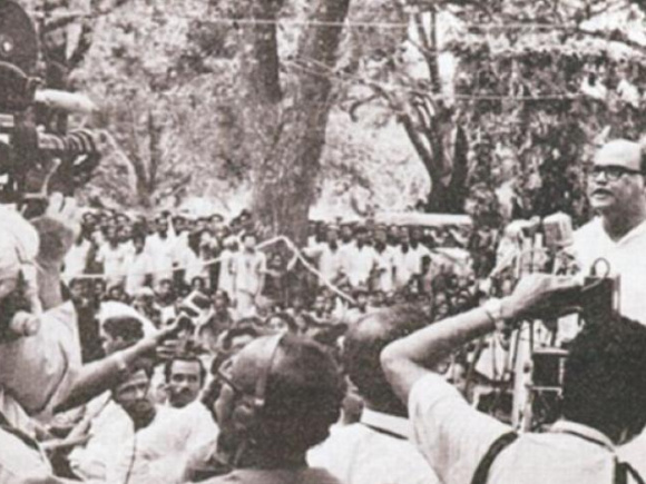Syed Nazrul Islam giving speech on 17 april 1971