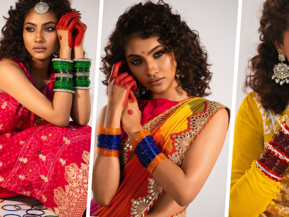 The timeless beauty of Bengali Alta and traditional glass bangles
