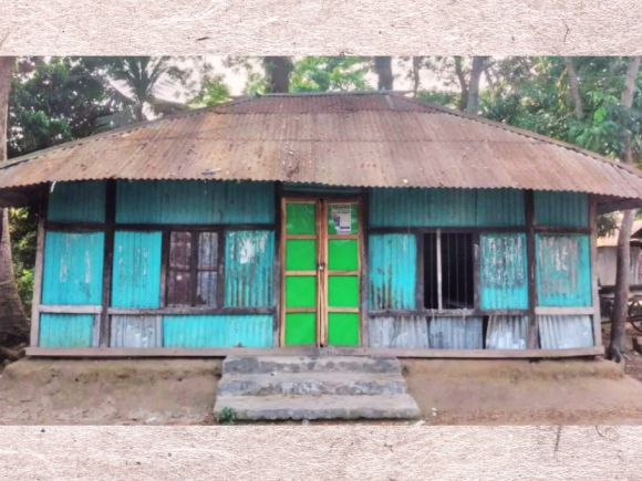 traditional village houses in Bangladesh