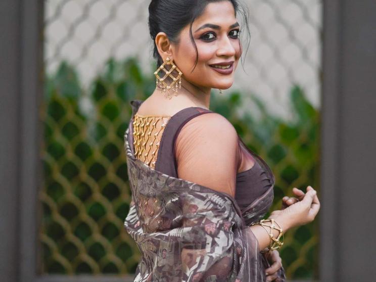 Azmeri Haque Badhan in sari