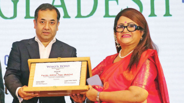Babita receives Who's Who Bangladesh 2026 award