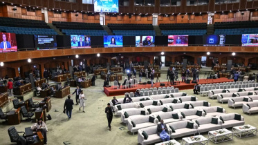 Journalists at the media centre were given an impressive space to work in, but very little access to the actual talks or those engaging in them. Photo: AFP