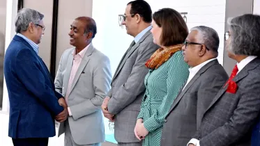 The president arrived in Dhaka this morning. Photo: UNB