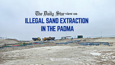 illegal sand mining in Bangladesh