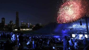 Firework at ICC CWC15