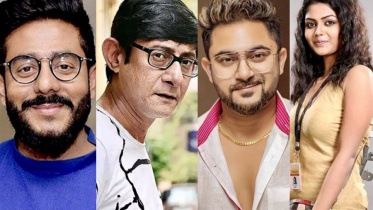 (from left) Raj Chakraborty, Kanchan Mallick, Soham and Saini Ghosh .jpeg