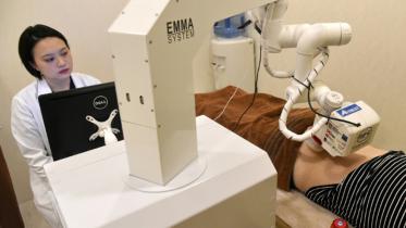 Emma the robot masseuse gets to work in Singapore