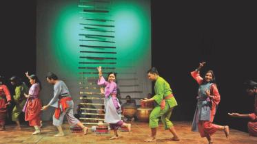 A scene from the play “Nilyakhan” by Mahakal Natya