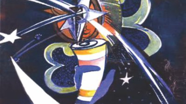 A shooting star leaps to oblivion