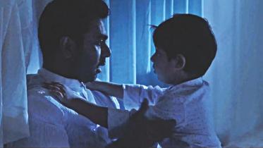 Apurba's Son Ayash in Eid-ul-Azha Drama Bini Shutor Taan