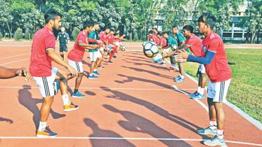 Bangladesh vs Laos football match