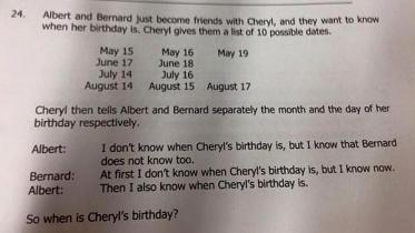 Cheryl's birthday