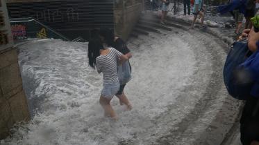 China, flood, evacuation, disaster, Tianjin, 