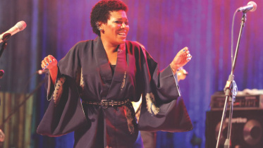 China Moses performs at the concert