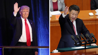 Chinese President Xi Jinping, US President-elect Donald Trump, Chinese state media