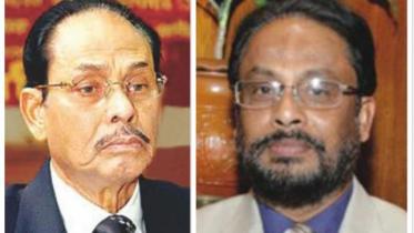 Jatiya Party Chairman HM Ershad and Co-Chairman GM Quader