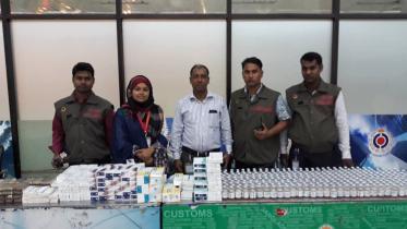 Illegally imported foreign medicine seized at Dhaka airport