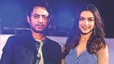 Actor Irrfan Khan and Deepika Padukone