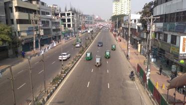 Dhaka wears deserted look