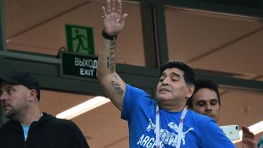 1986 World Cup hero Diego Maradona