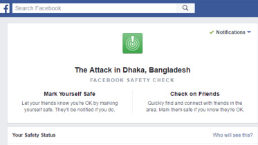 Facebook safety check, Gulshan attack, Dhaka attack