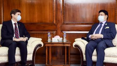 US Ambassador Earl Miller and Bangladesh Foreign Minister AK Abdul Momen
