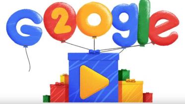 Google 20th Birthday celebrated by Doodle