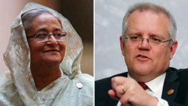Bangladesh Prime minister Sheikh Hasina congratulates Australia's new Prime Minister Scott Morrison