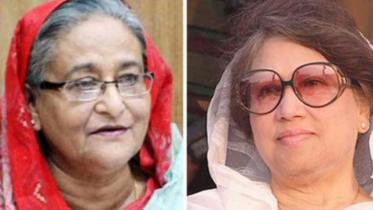 Sheikh Hasina and Begum Khaleda Zia 