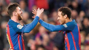 Lionel Messi and Neymar