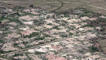 Burned down Rohingya villages