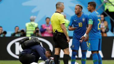 Neymar and Thiago Silva