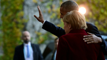 US President Barack Obama, White House successor, President- elect Donald Trump, Obama in Berlin 